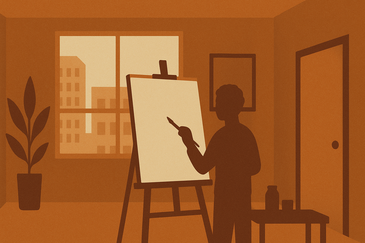 Abstract representation of studio space