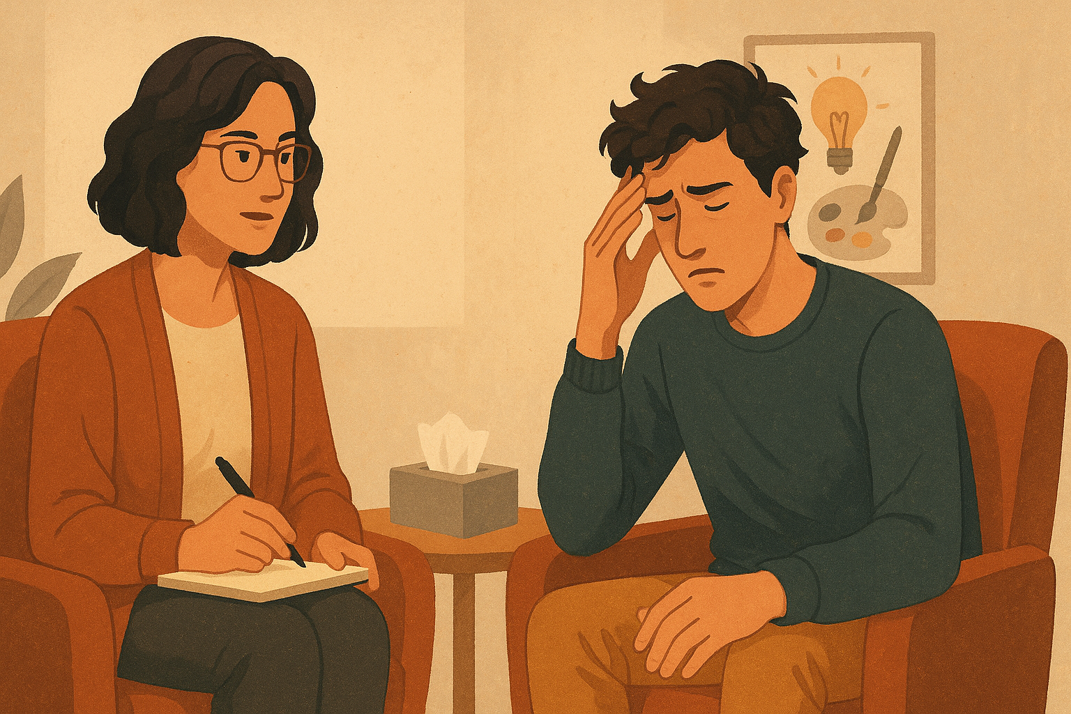 Abstract representation of mental wellness